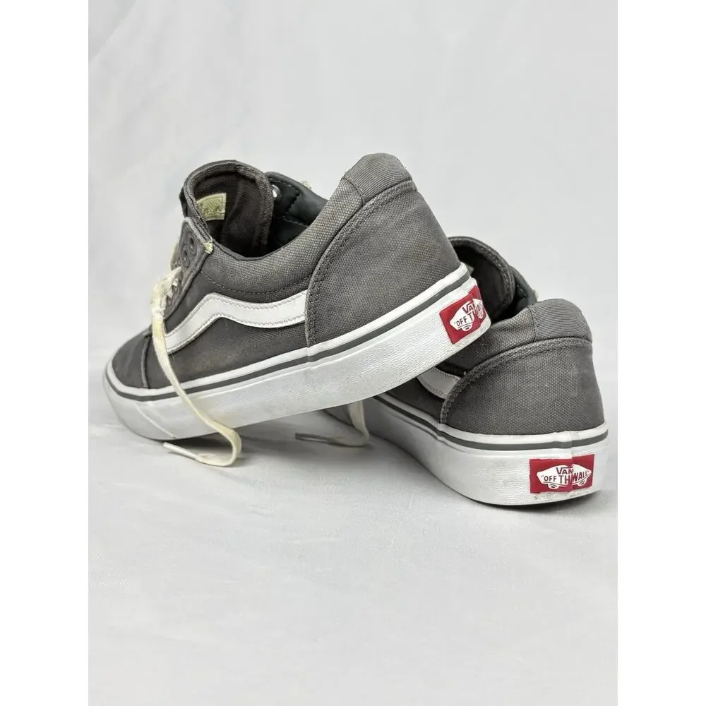 Vans Old Skool Off The Wall Sneakers Mens Sz US 8 Gray Canvas Skate Shoes 500714